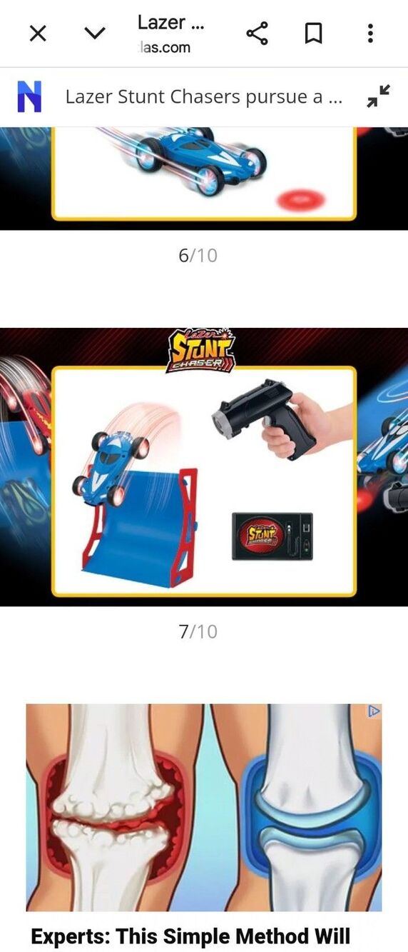 Thinkway Toys Lazer Stunt Chaser RC Car - FOR PARTS ONLY - Untested - No Remote